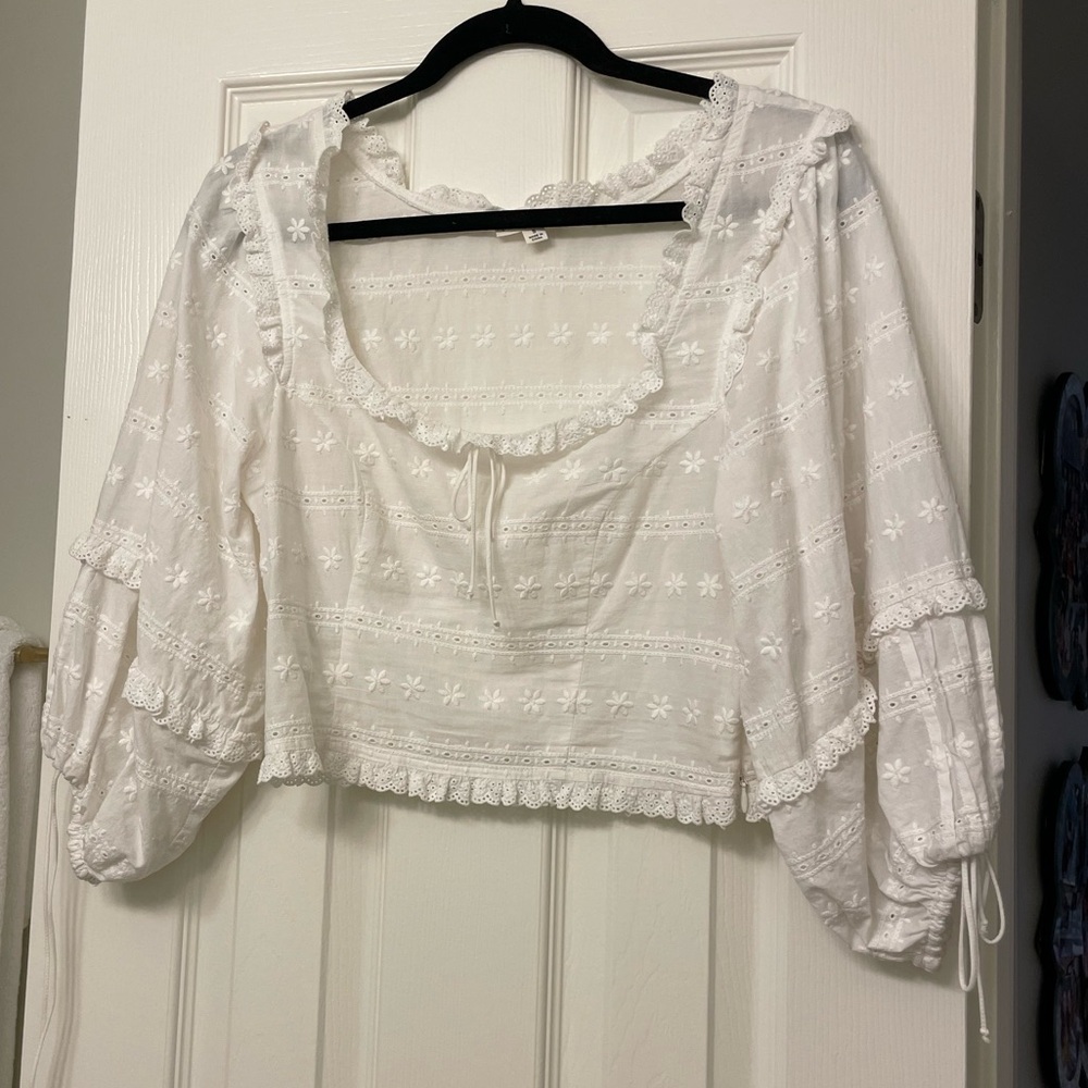 For Love and Lemons Iris Eyelet Blouse